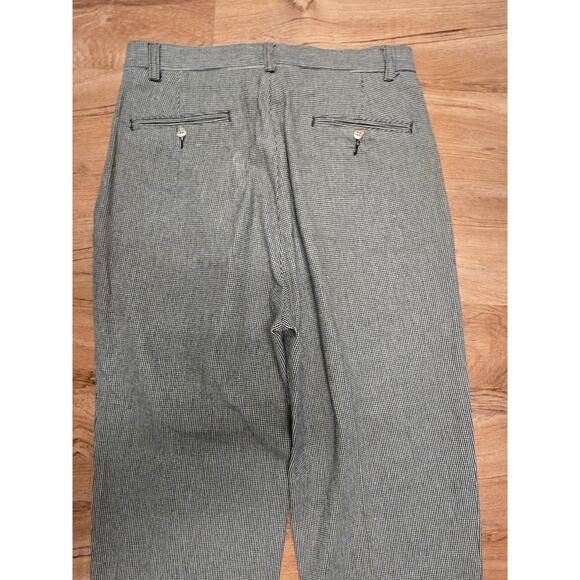 Vintage Polo Ralph Lauren Mens 31x32 Pants Checkered Pleated Gray Classic Style - Picture 8 of 16